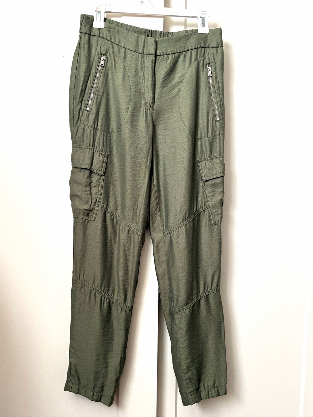 DKNY Cargo Utility Pants with Zip Pockets - Picture 2 of 10